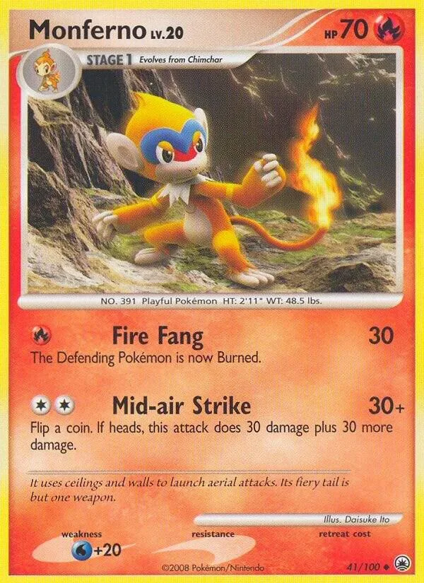 Monferno card front