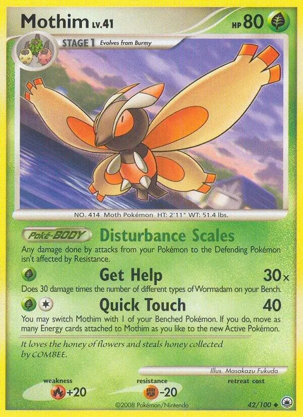 Mothim card front