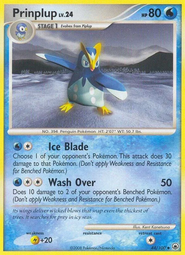 Prinplup card front