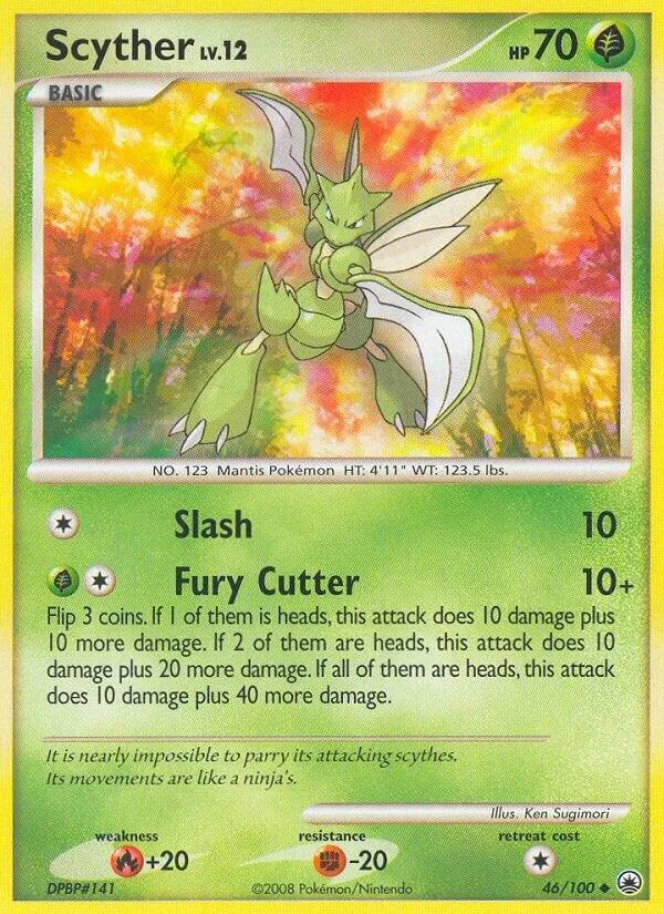 Scyther card front