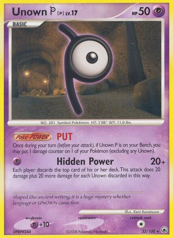 Unown [P] card front