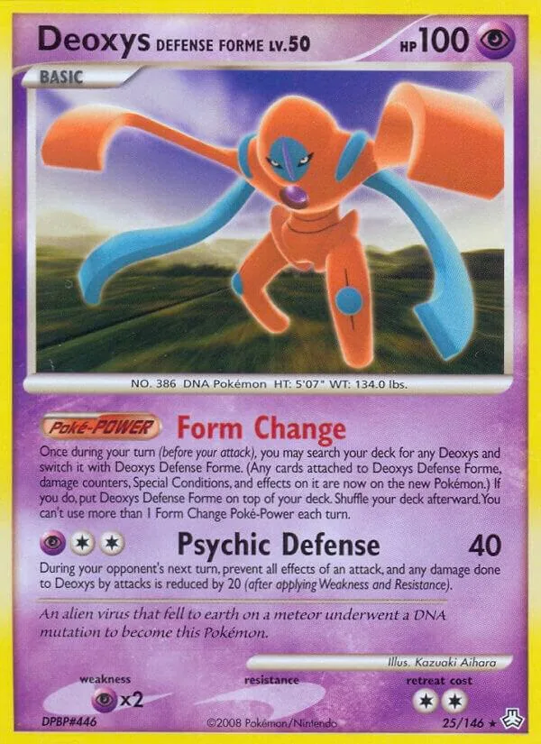 Deoxys Defense Forme card front