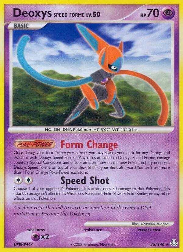 Deoxys Speed Forme card front