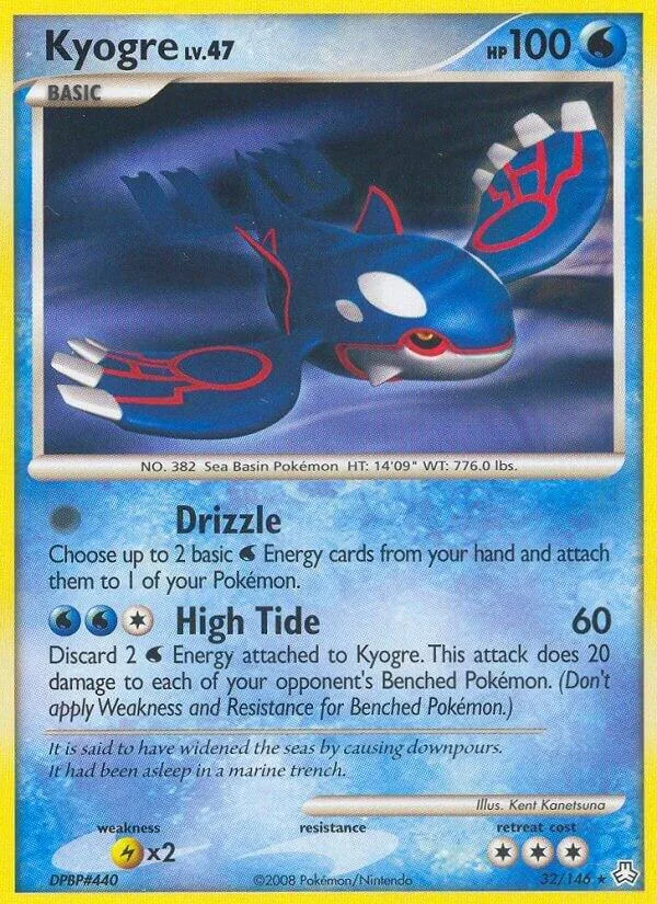 Kyogre card front