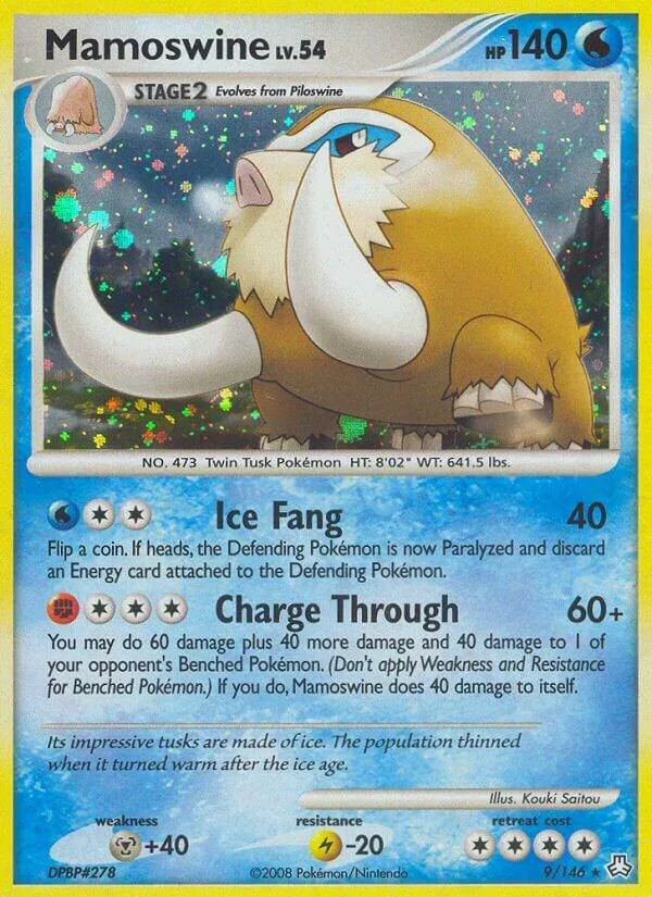 Mamoswine card front