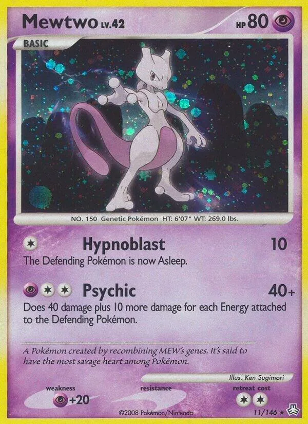 Mewtwo card front