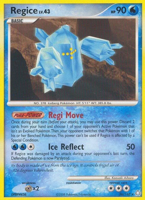 Regice card front