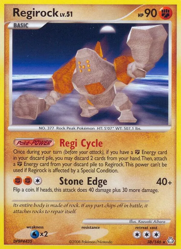 Regirock card front