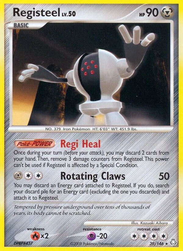 Registeel card front