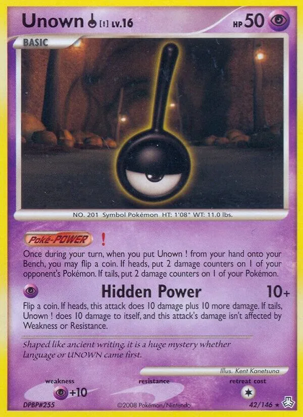 Unown (!) card front