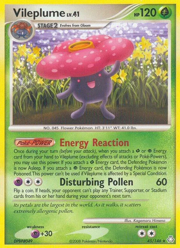 Vileplume card front