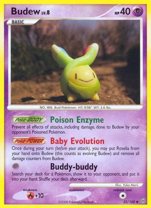 Budew card front