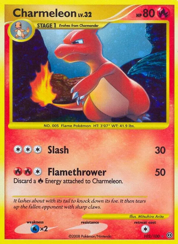 Charmeleon Holofoil card