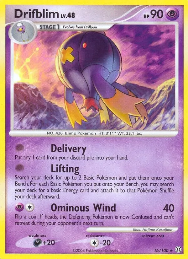 Drifblim card front