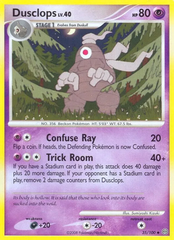 Dusclops card front