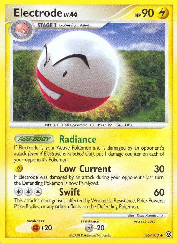 Electrode card front