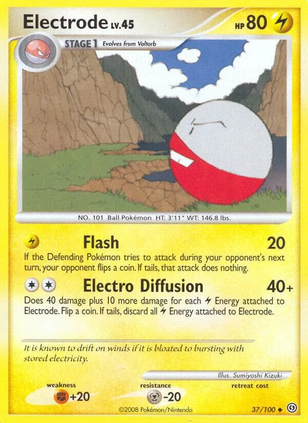 Electrode card front