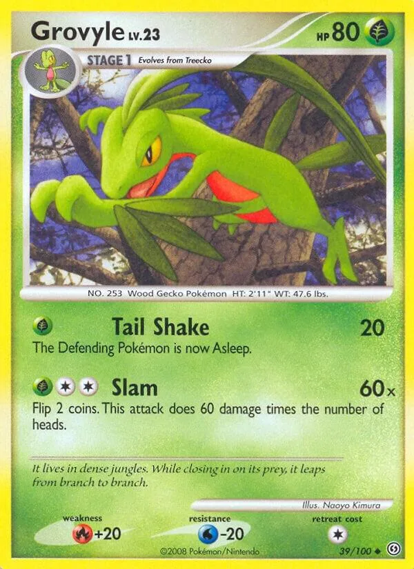 Grovyle card front
