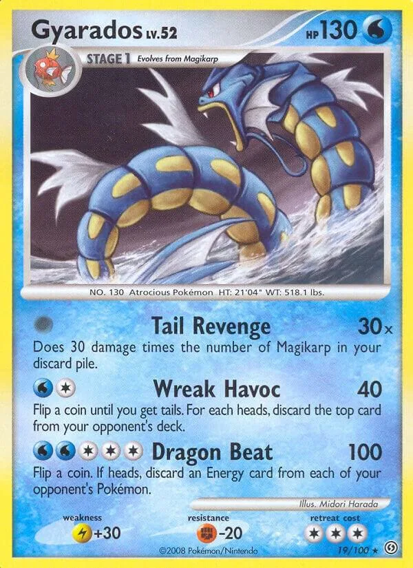 Gyarados card front