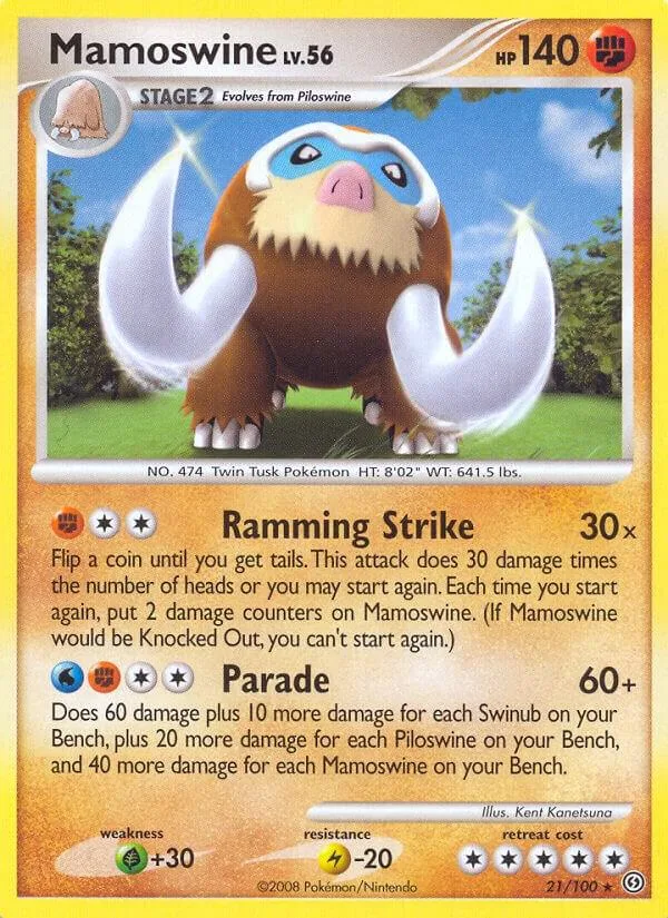 Mamoswine card front