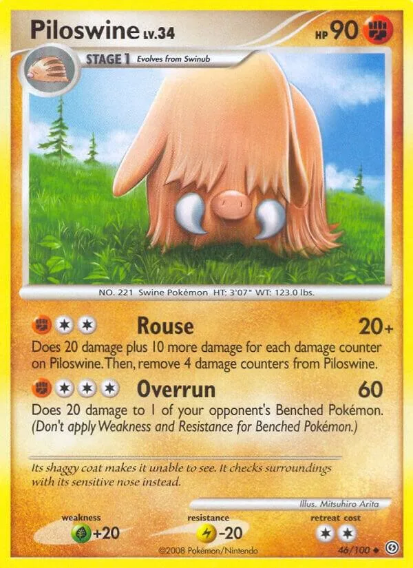 Piloswine card front