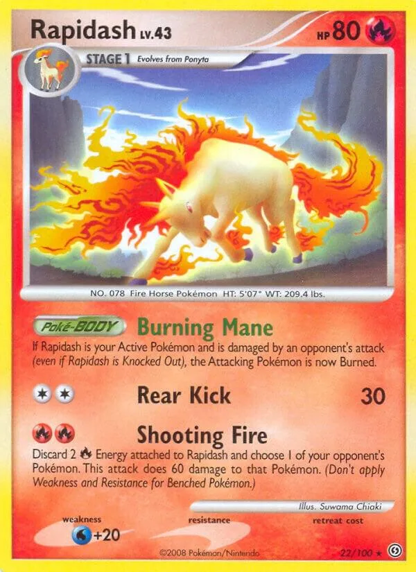 Rapidash card front