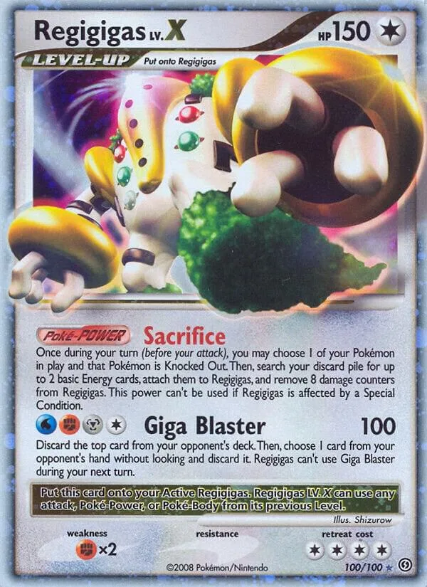Regigigas LV.X Holofoil card
