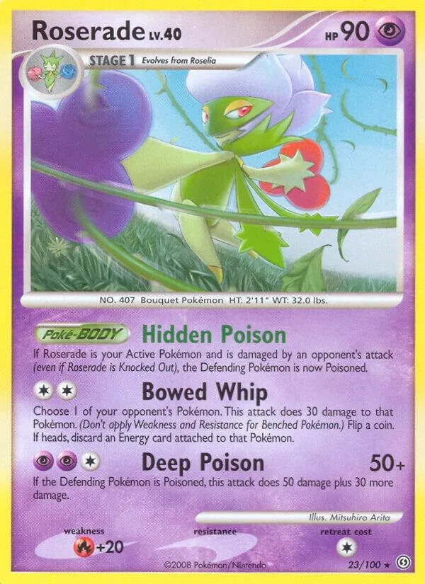 Roserade card front