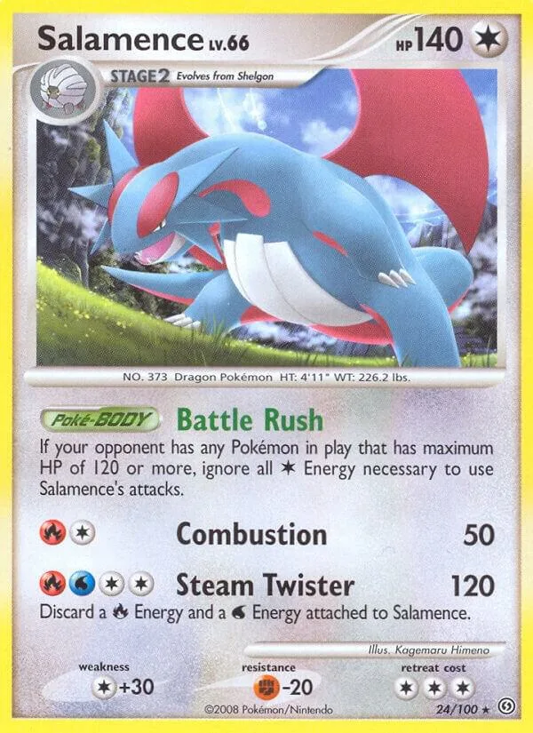 Salamence card front