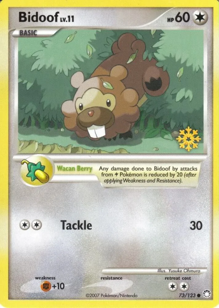 Bidoof card front
