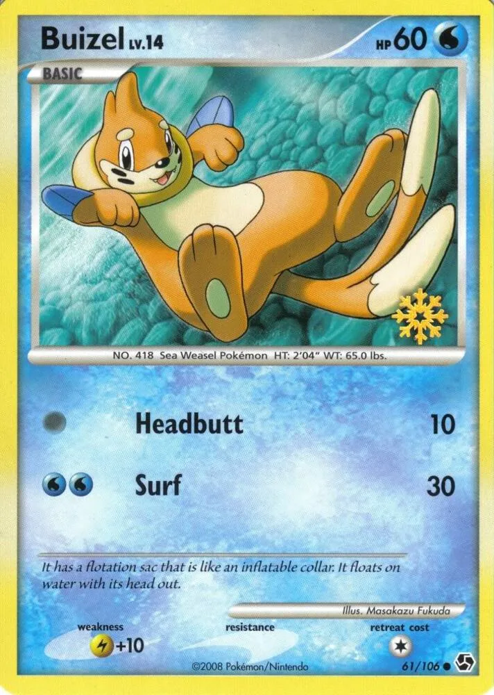 Buizel card front