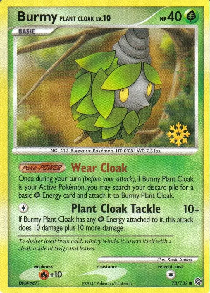 Burmy (Plant Cloak) card front