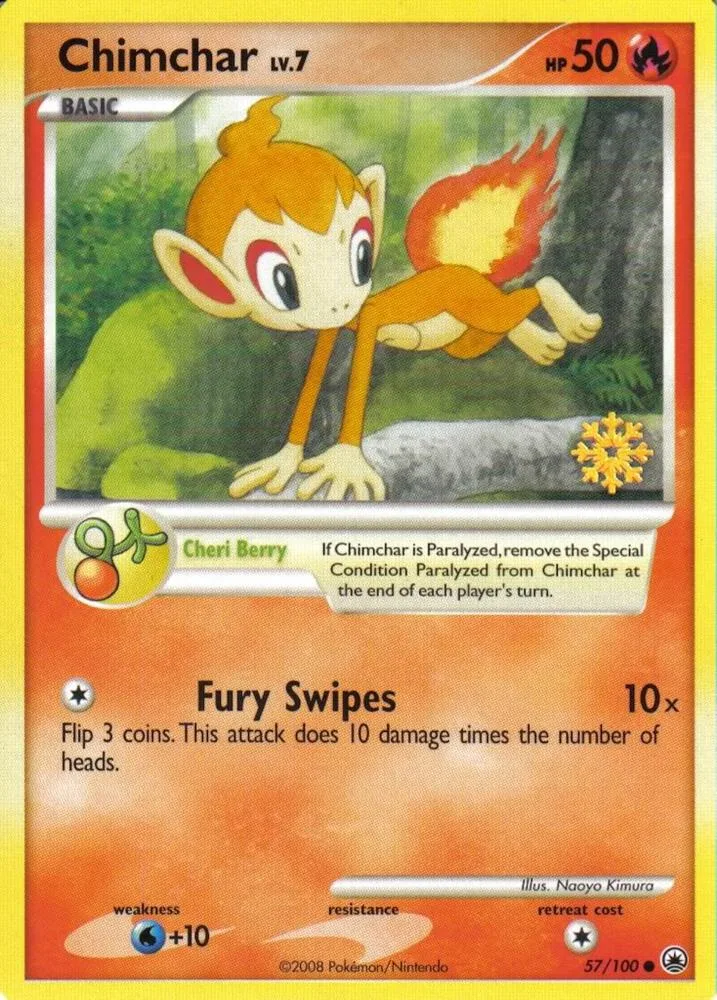 Chimchar card front
