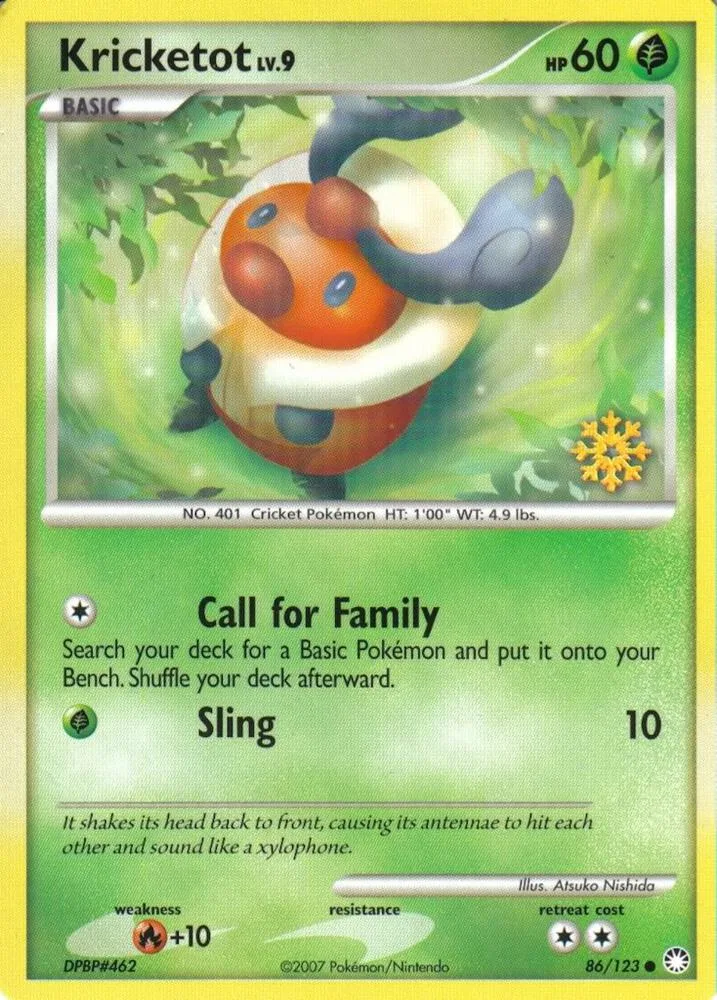 Kricketot card front