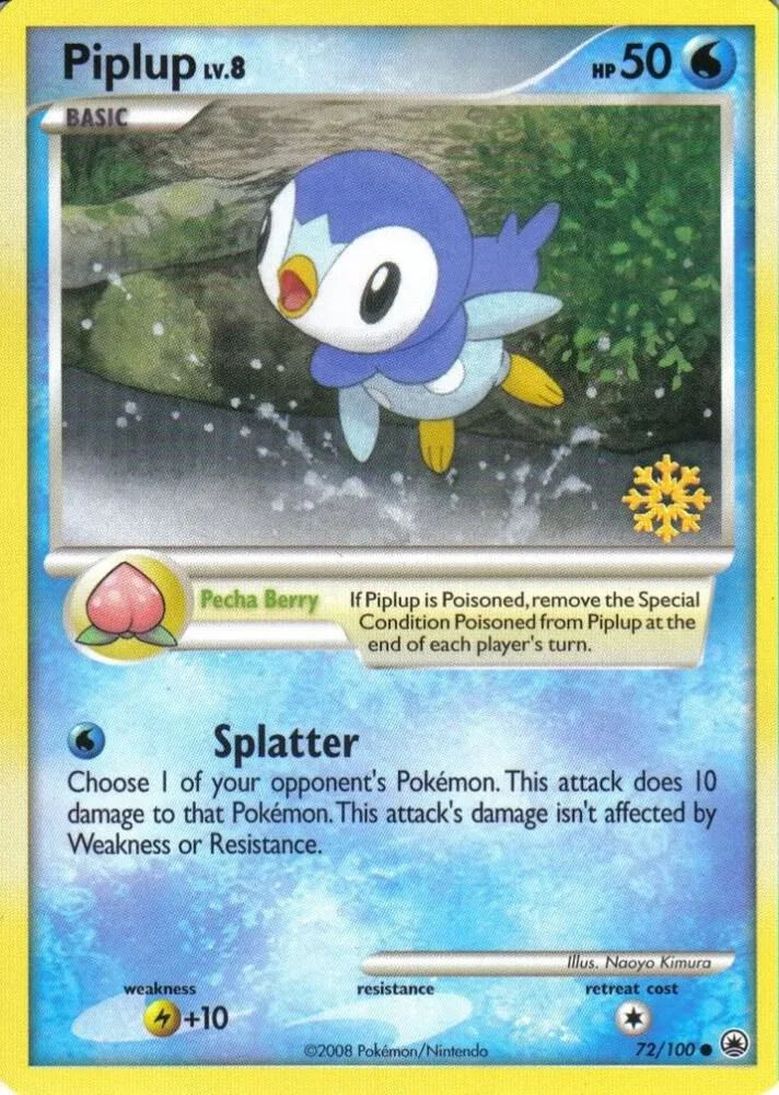 Piplup card front