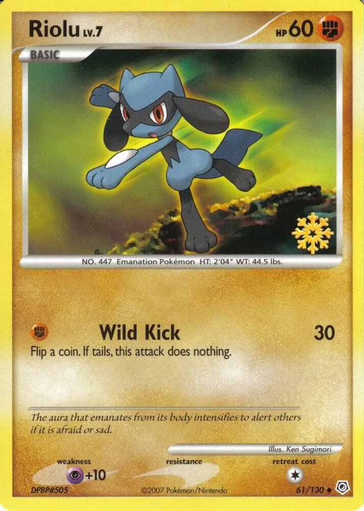 Riolu card front