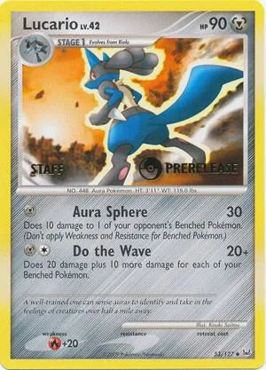 Lucario (Prerelease) [Staff] card front