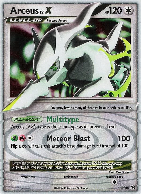 Arceus LV.X Holofoil card