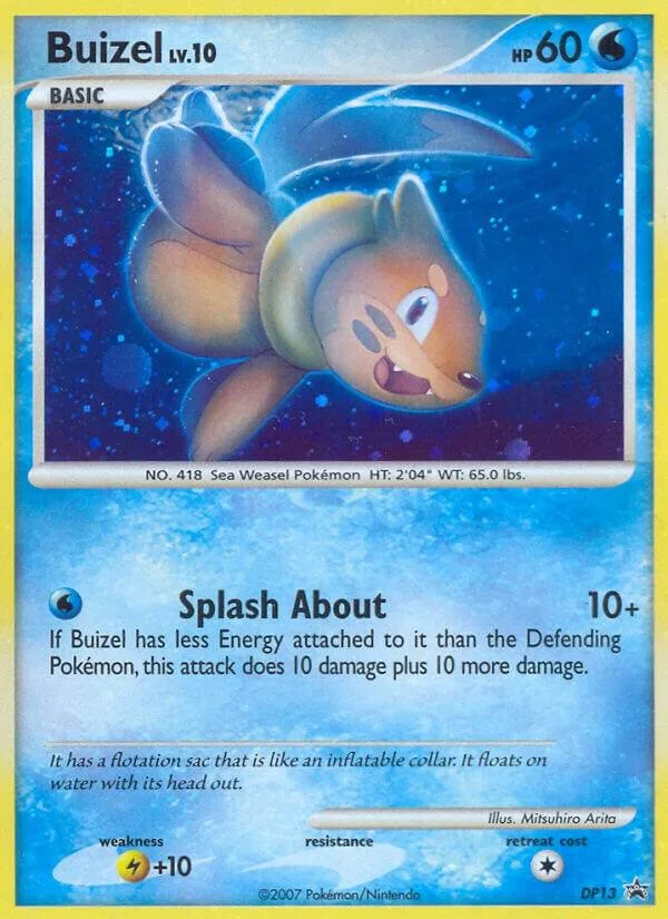 Buizel card front