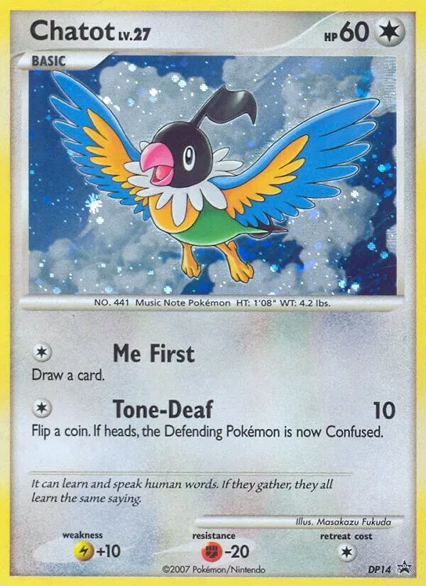 Chatot card front