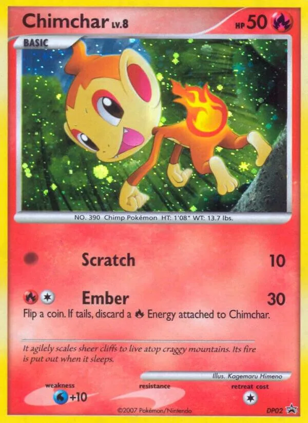 Chimchar card front