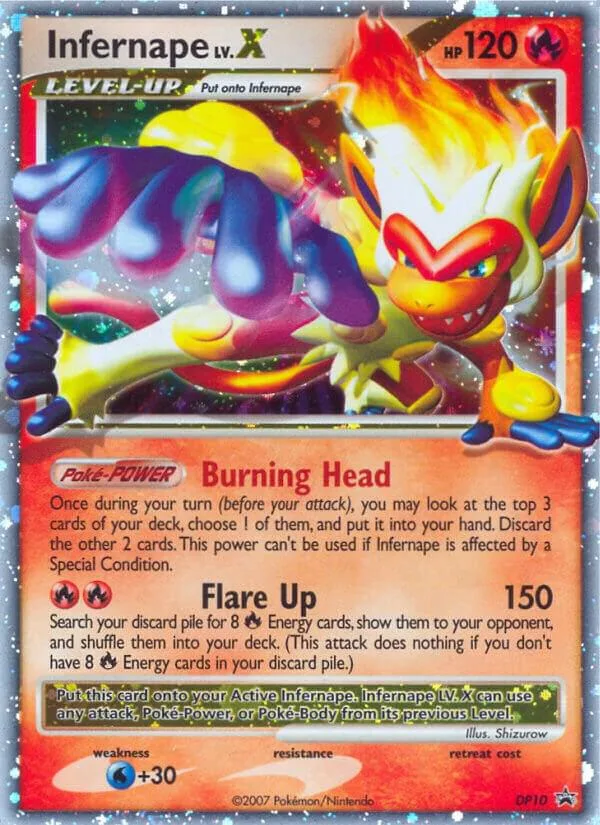 Infernape LV.X card front