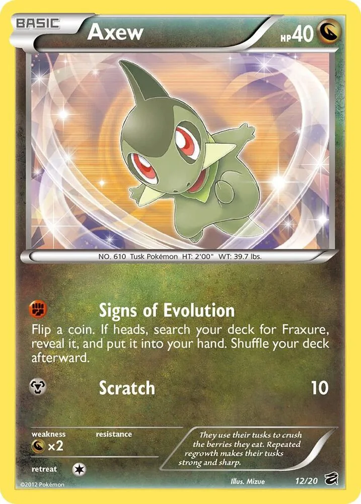 Axew card front