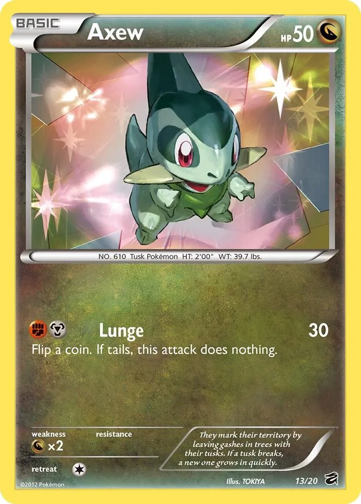 Axew card front
