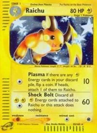 Raichu card front