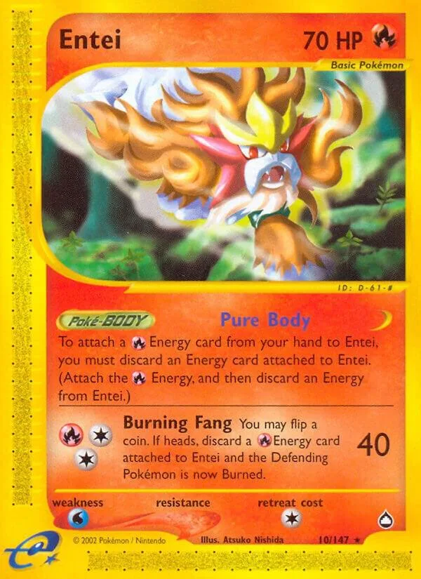 Entei card front