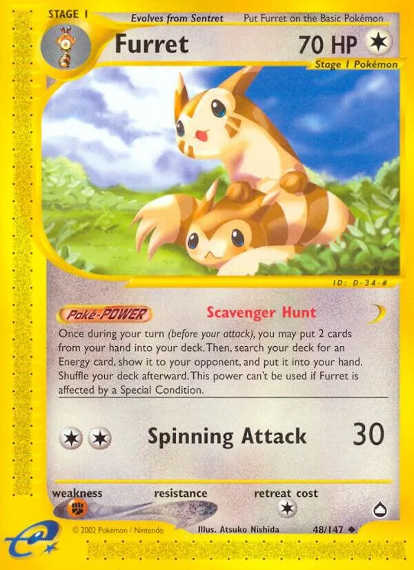 Furret card front