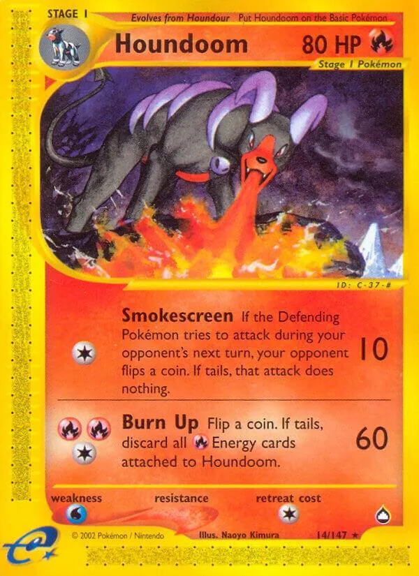 Houndoom card front