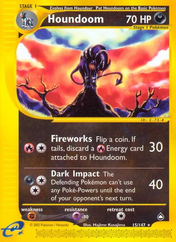 Houndoom card front