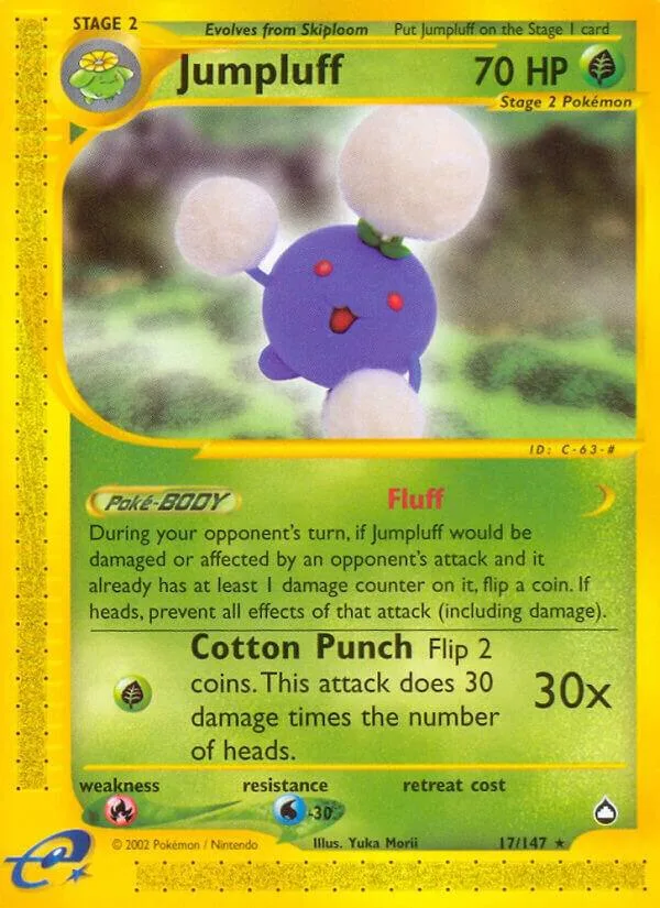 Jumpluff card front